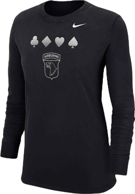 Women's Black Army Black Knights 2024 Rivalry Collection Suit Long Sleeve T-Shirt