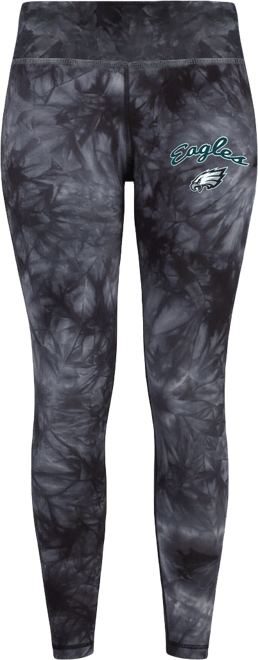Women's Black Philadelphia Eagles Burst Tie Dye Leggings