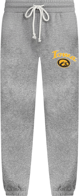 Women's Gray Iowa Hawkeyes Mainstream Knit Jogger Pants