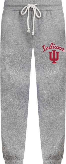 Women's Gray Indiana Hoosiers Mainstream Knit Jogger Pants