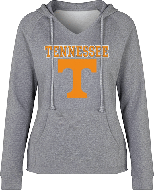 Women's Gray Tennessee Volunteers Mainstream Lightweight Terry Pullover Hoodie