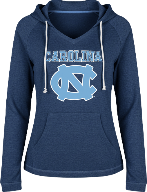 Women's Navy North Carolina Tar Heels Mainstream Lightweight Terry Pullover Hoodie