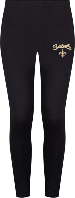 Women's Black New Orleans Saints Lightweight Fraction Lounge Leggings