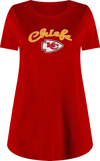 Women's Red Kansas City Chiefs Marathon Knit Nightshirt