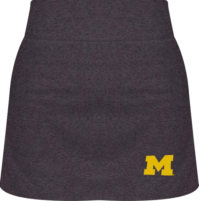 Women's Charcoal Michigan Wolverines Centerline Knit Skort