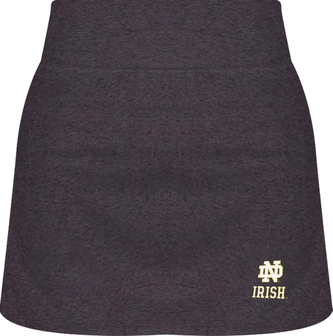 Women's Charcoal Notre Dame Fighting Irish Centerline Knit Skort