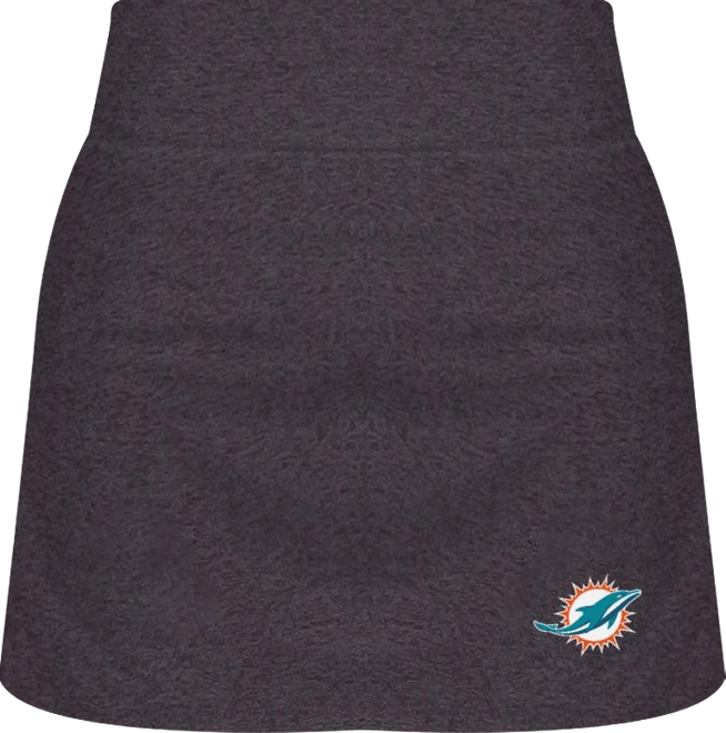 Women's Charcoal Miami Dolphins Centerline Knit Skort