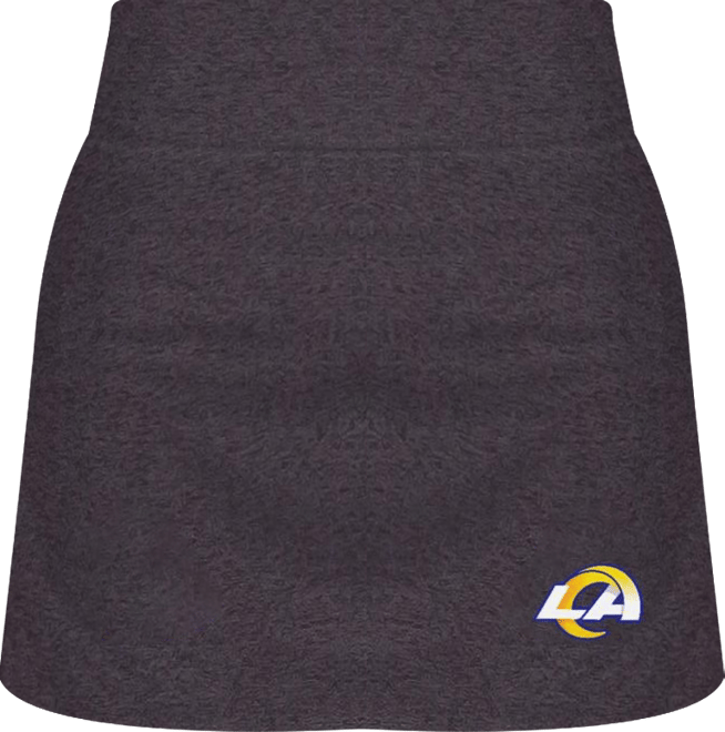 Women's Charcoal Los Angeles Rams Centerline Knit Skort
