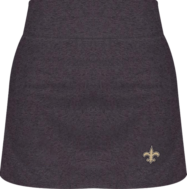Women's Charcoal New Orleans Saints Centerline Knit Skort