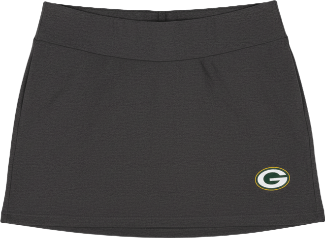 Women's Charcoal Green Bay Packers Centerline Knit Skort