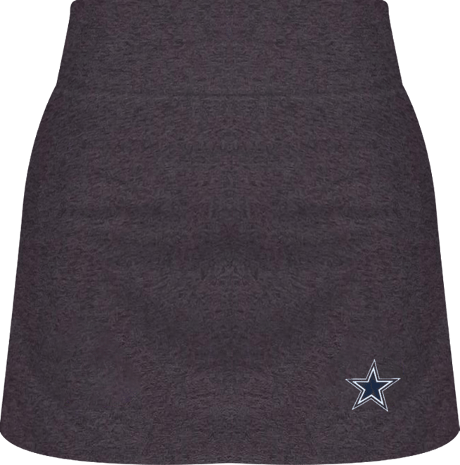 Women's Charcoal Dallas Cowboys Centerline Knit Skort