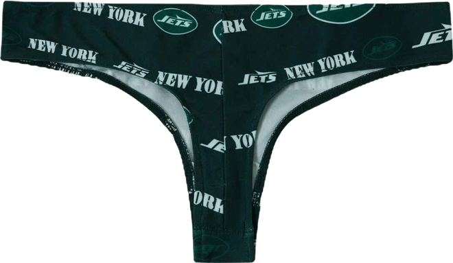 Women's Green New York Jets Mosaic All Over Print Thong