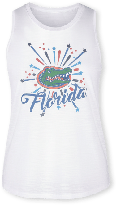 Women's White Florida Gators Infuse Knit Tank Top