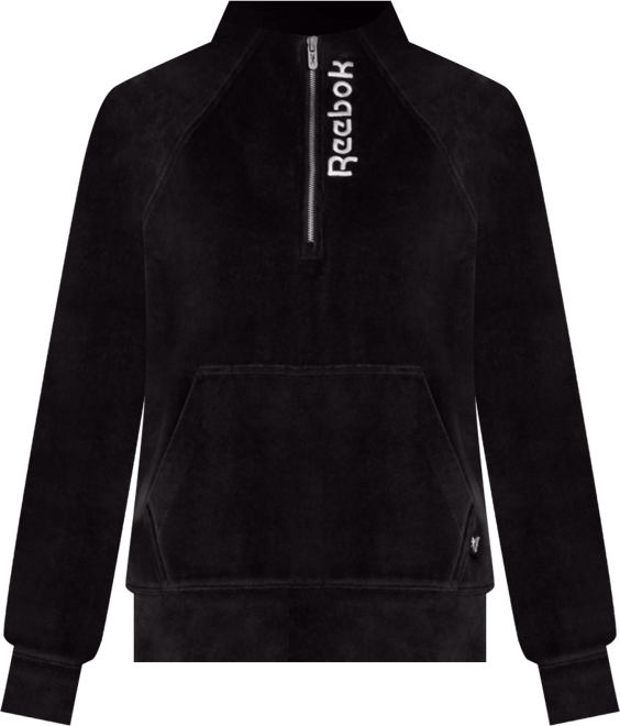 Women's New Heritage Velour Half Zip Collared Top