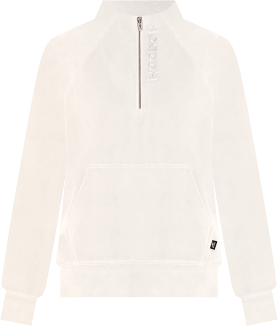 Women's New Heritage Velour Half Zip Collared Top