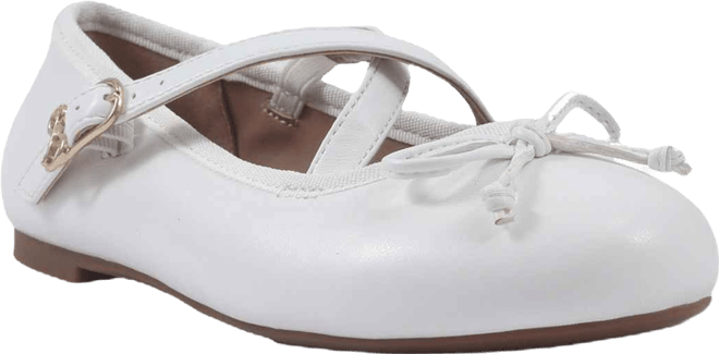 Little and Big Girls Candice Crossover Ballet Flat Dress Shoe