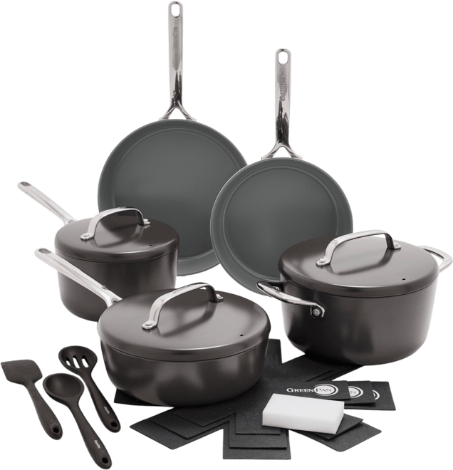 GP5 Hard Anodized Healthy Ceramic Nonstick 15-Piece Set