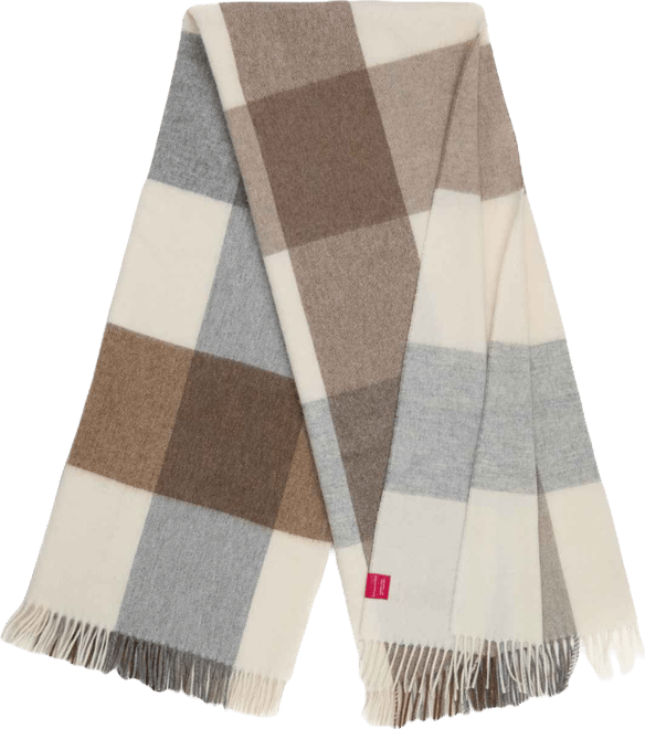 Merino Wool Color Block Throw, 55" x 72"