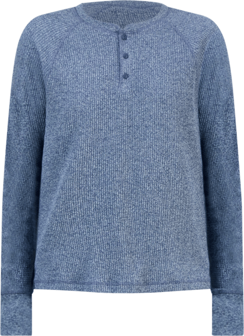 Men's Thermal Waffle-Knit Henley Shirt, Macy's Exclusive