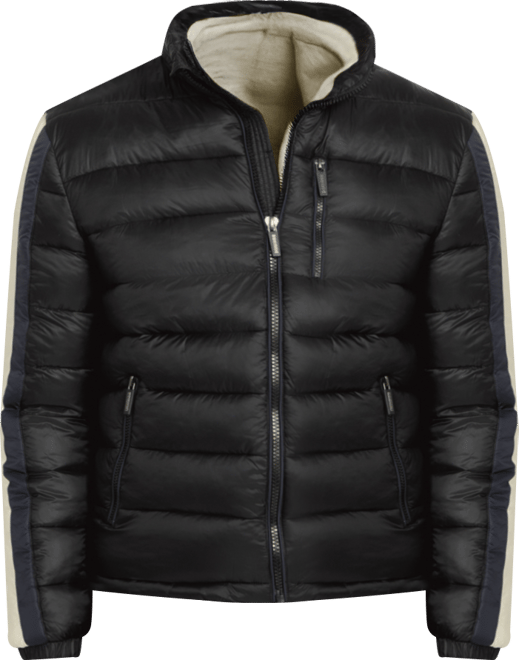 Men's Color-Block Puffer Regular-Fit Jacket