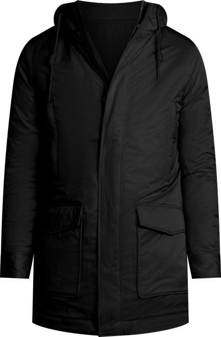 Men's Hooded Parka Long-Sleeve Jacket