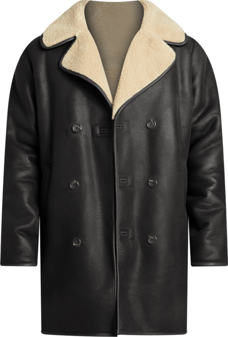 Men's Double Breasted Long-Sleeve Coat