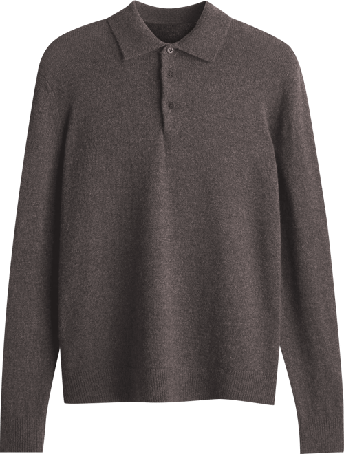 Men's Long Sleeve Polo Sweater