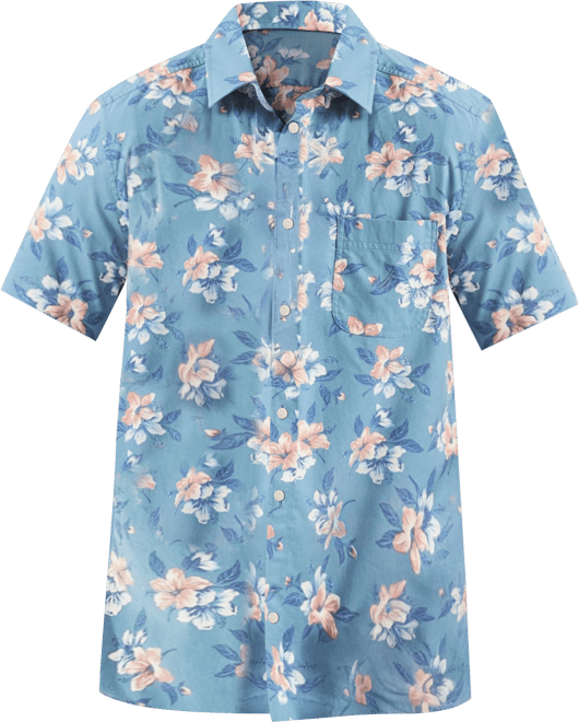 Men's Printed Short-Sleeve Shirt