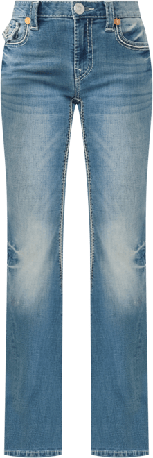 Women's Joey Mid Rise Big T Rope Ultra Flare Jeans