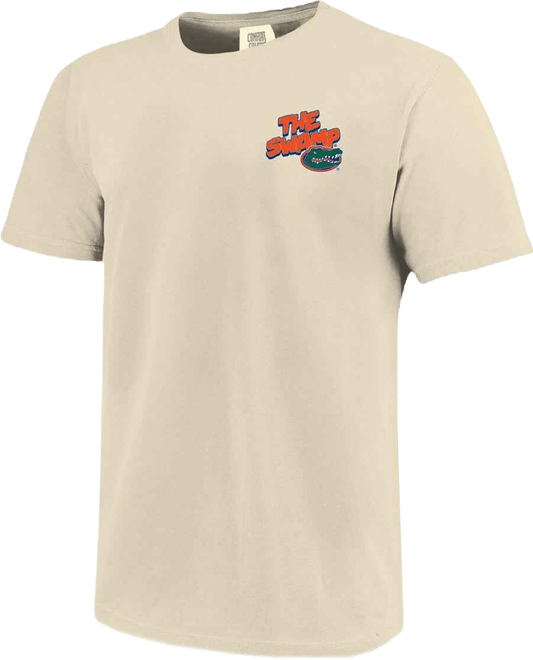 Men's and Women's Natural Florida Gators Hyper Local Swamp Postcard T-Shirt