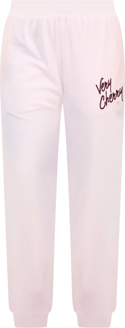 Juniors' Cherry Coke Velour Jogger Pants