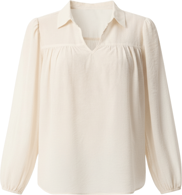 Women's Carmen Long-Sleeve Woven Top