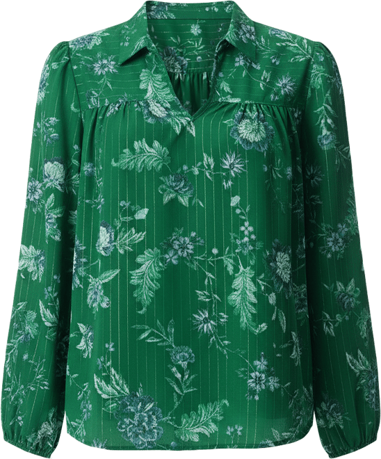 Women's Carmen Long-Sleeve Woven Top