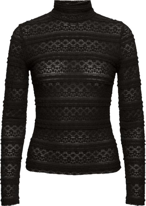 Women's High Crewneck Lace T-Shirt