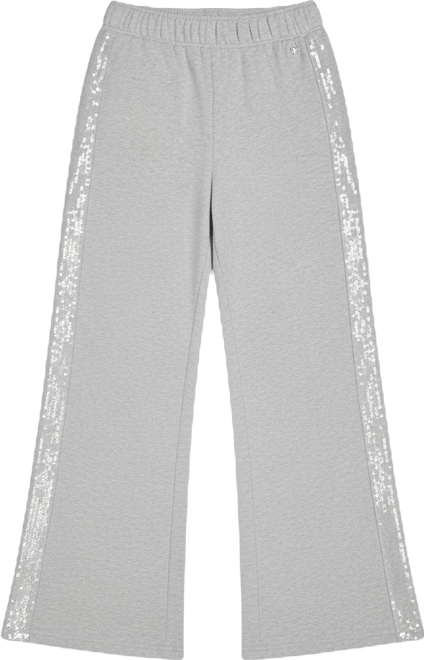 Petite Sequin Mid-Rise Wide-Leg Pants