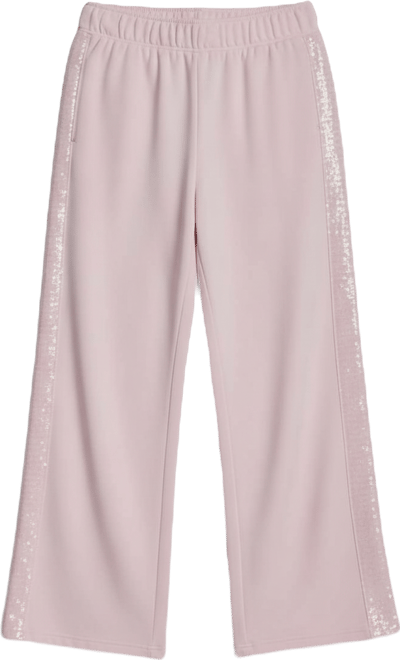 Petite Sequin Mid-Rise Wide-Leg Pants