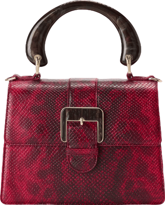 Medium Hallie Printed Mini Satchel Bag
