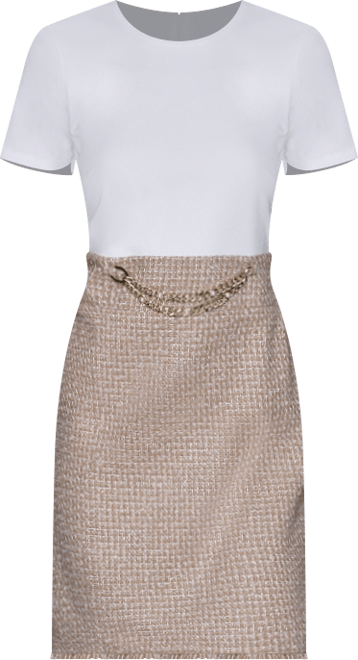 Women's Crewneck Tweed Dress