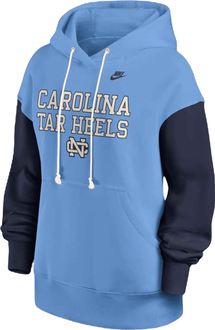 Women's Carolina Blue/Navy North Carolina Tar Heels Oversized Legacy Phoenix Pullover Hoodie