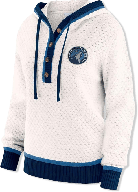 Women's Cream Minnesota Timberwolves Plus Size Hoodie Sweater