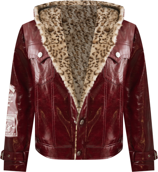 Women's Oversize Patent Leather Jacket