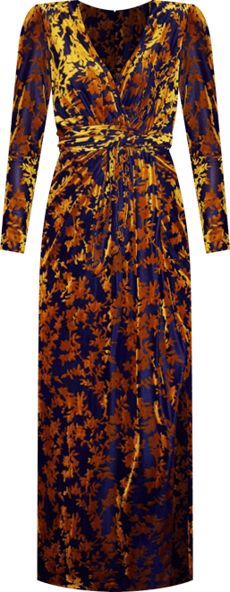 Women's Dresses Velour Stretch Midi Dress