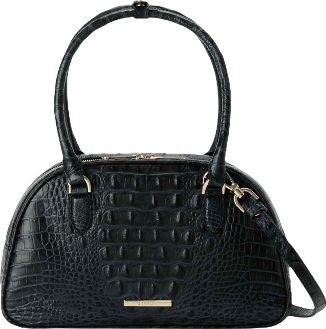 Angie Alden Road Leather Medium Satchel Bag