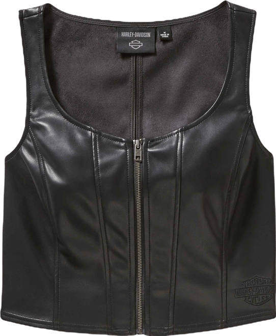 Women's Zip Me In Faux Leather Bustier | Harley-Davidson USA
