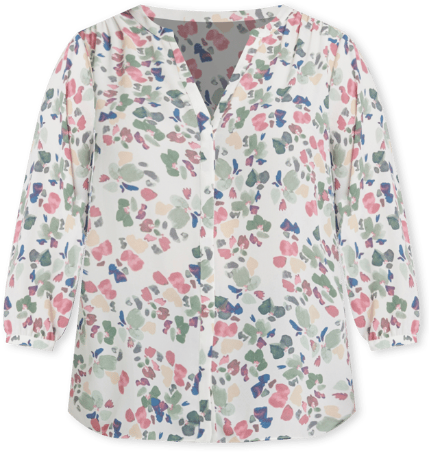 Plus Size Pintuck Blouse