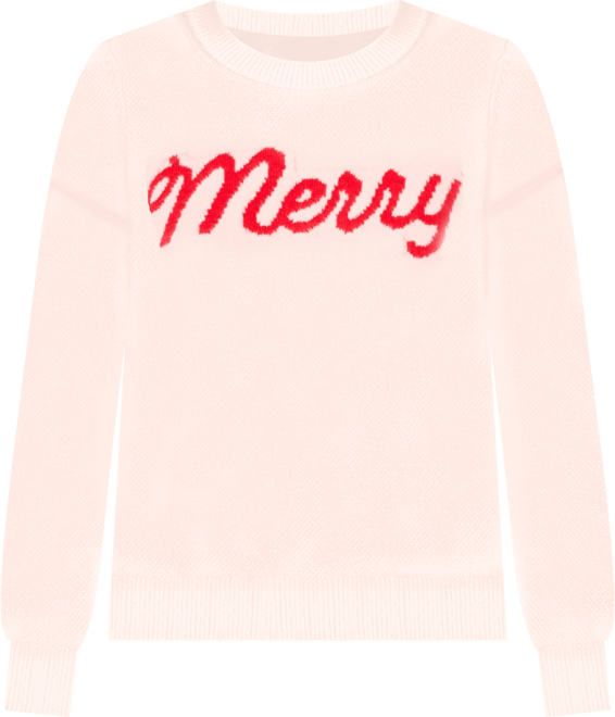 Women's Merry Script Long-Sleeve Cozy Sweater