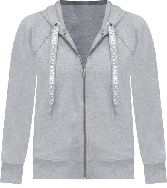 Women's Two-Tone Zip-Front Long-Sleeve Hoodie