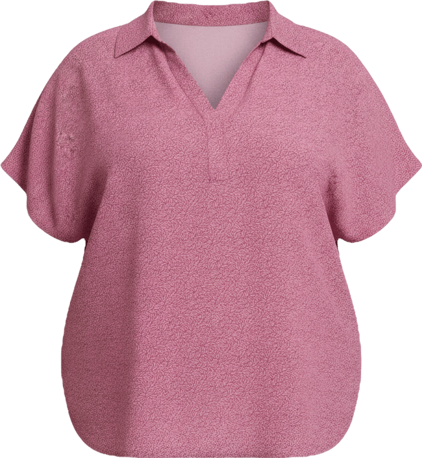 Plus Size Becky Short Sleeve Pullover Top