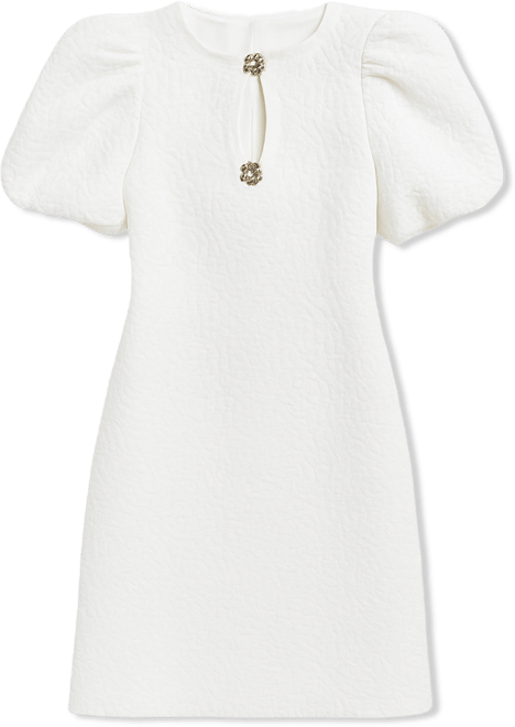 Women's Puff-Sleeve Floral Dress