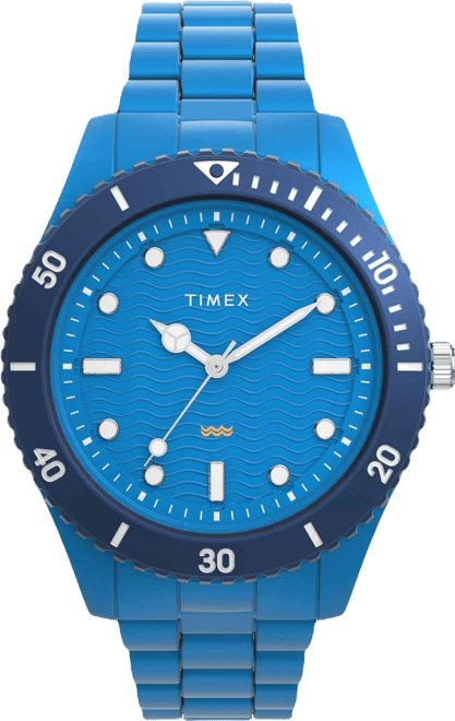 Men's Quartz Analog Blue Stainless Steel Watch, 42mm